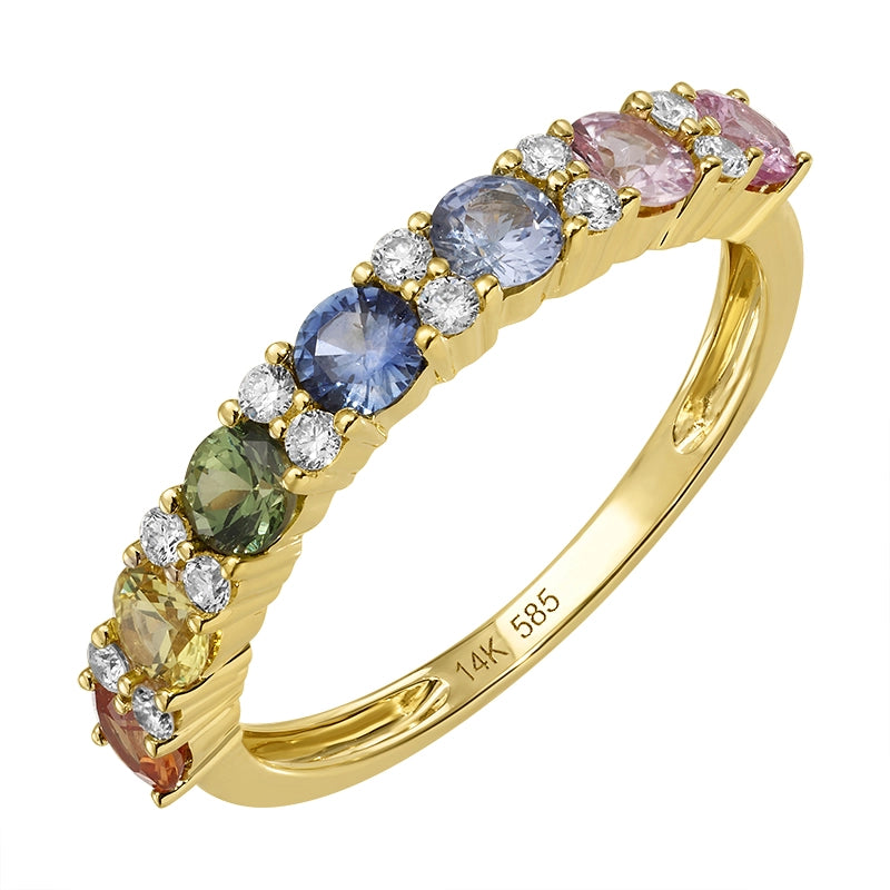 Rings Rings in Yellow Gold containing Other, Multi-gemstone, Diamond, Sapphire 466630