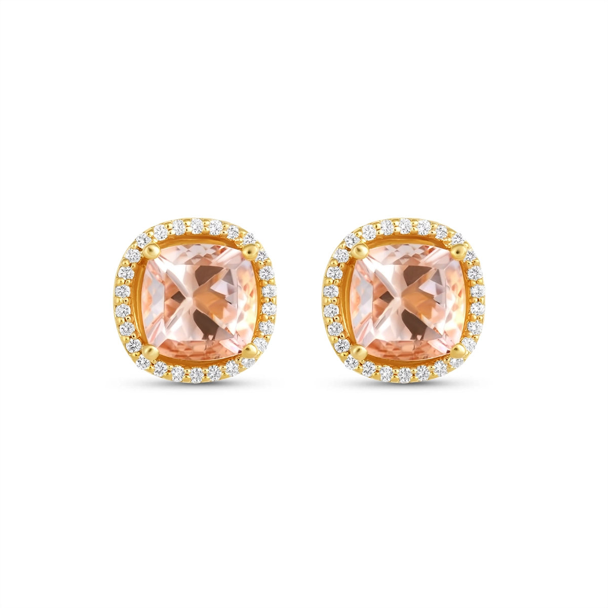 Earrings Earrings in Rose Gold containing Multi-gemstone, Diamond, Morganite 466690