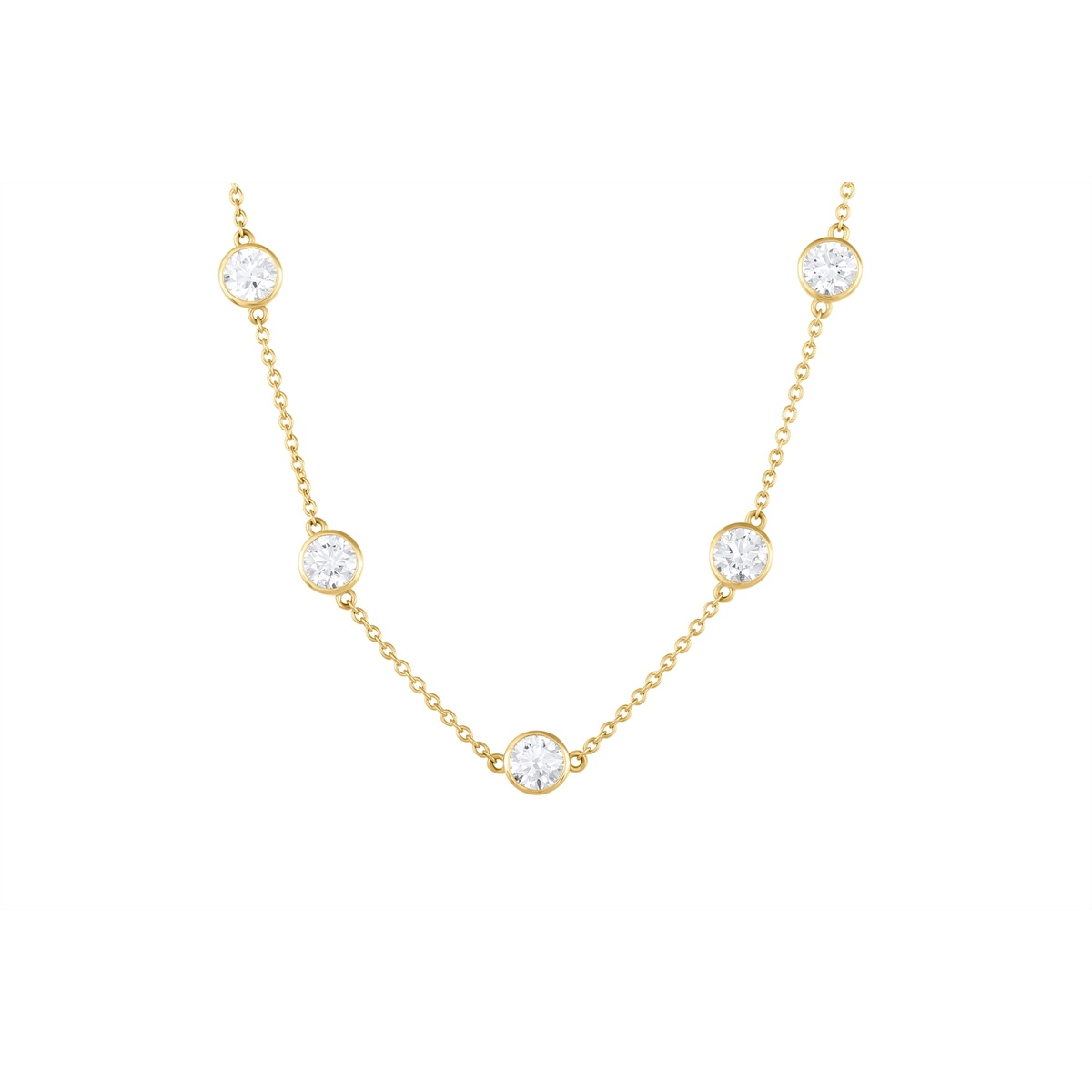 Necklaces Necklaces in Yellow Gold containing Diamond 466721
