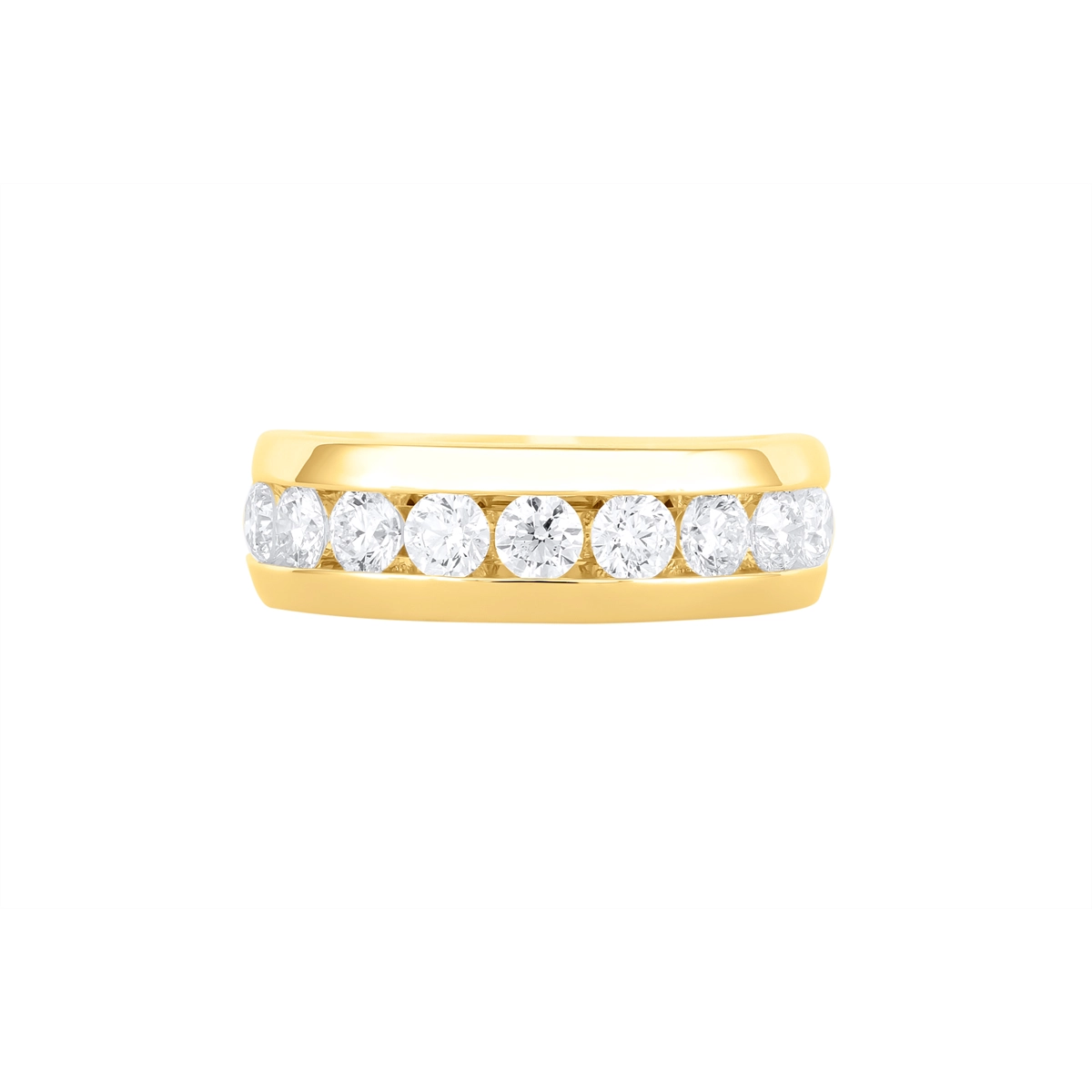 Mens Bands Wedding Rings in Yellow Gold containing Diamond 466724