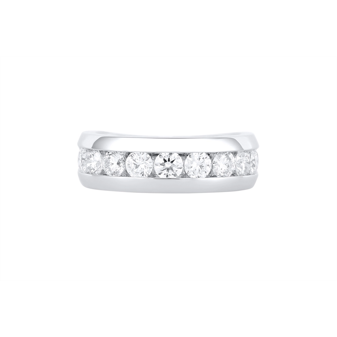 Mens Bands Wedding Rings in Platinum/Palladium containing Diamond 466725