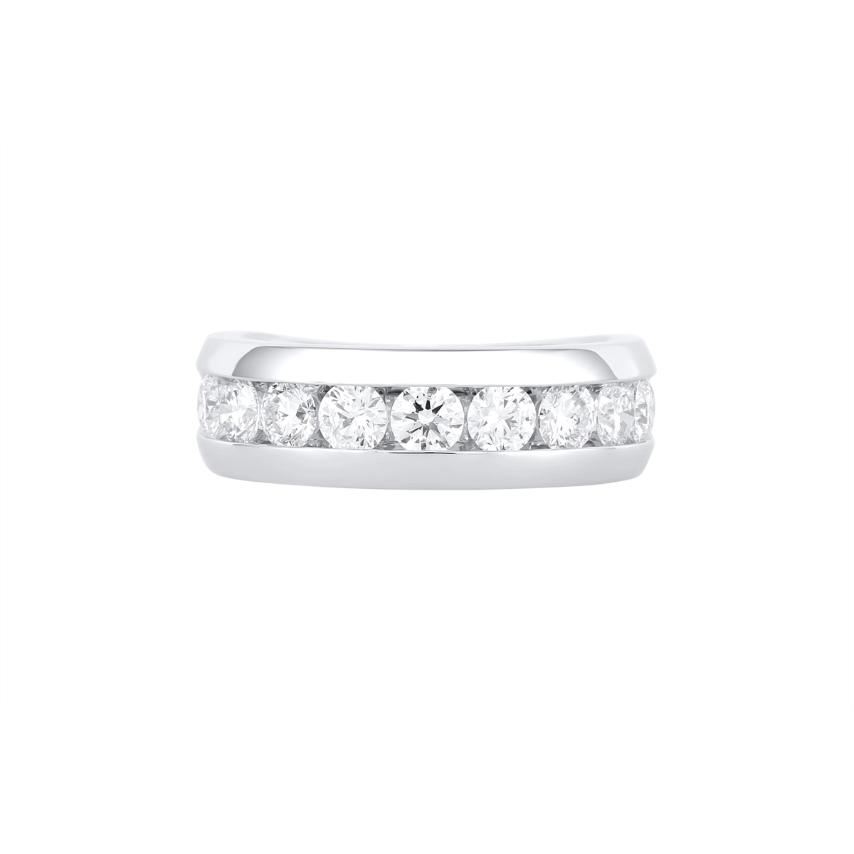 Mens Bands Wedding Rings in Platinum/Palladium containing Diamond 466725