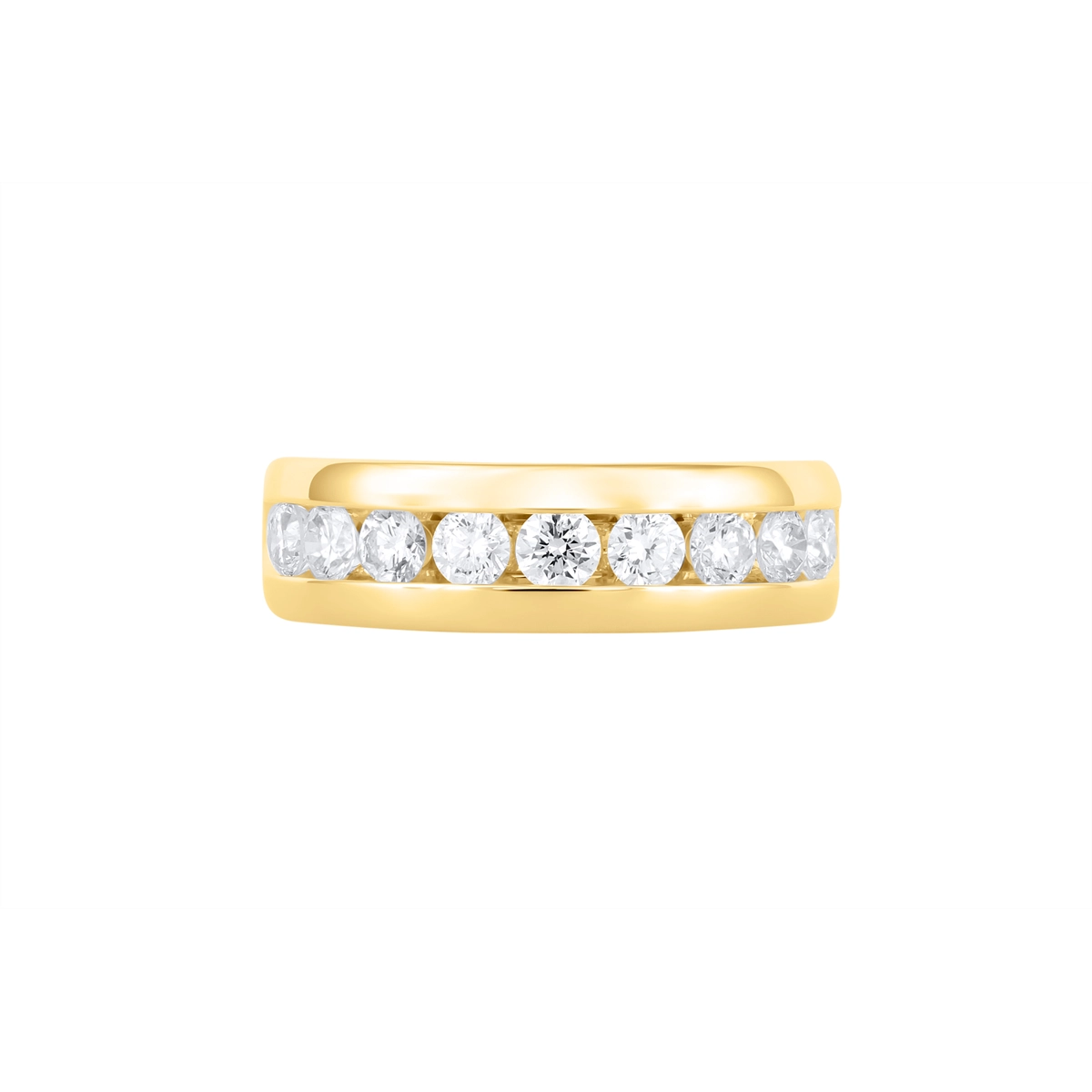 Mens Bands Wedding Rings in Yellow Gold containing Diamond 466726