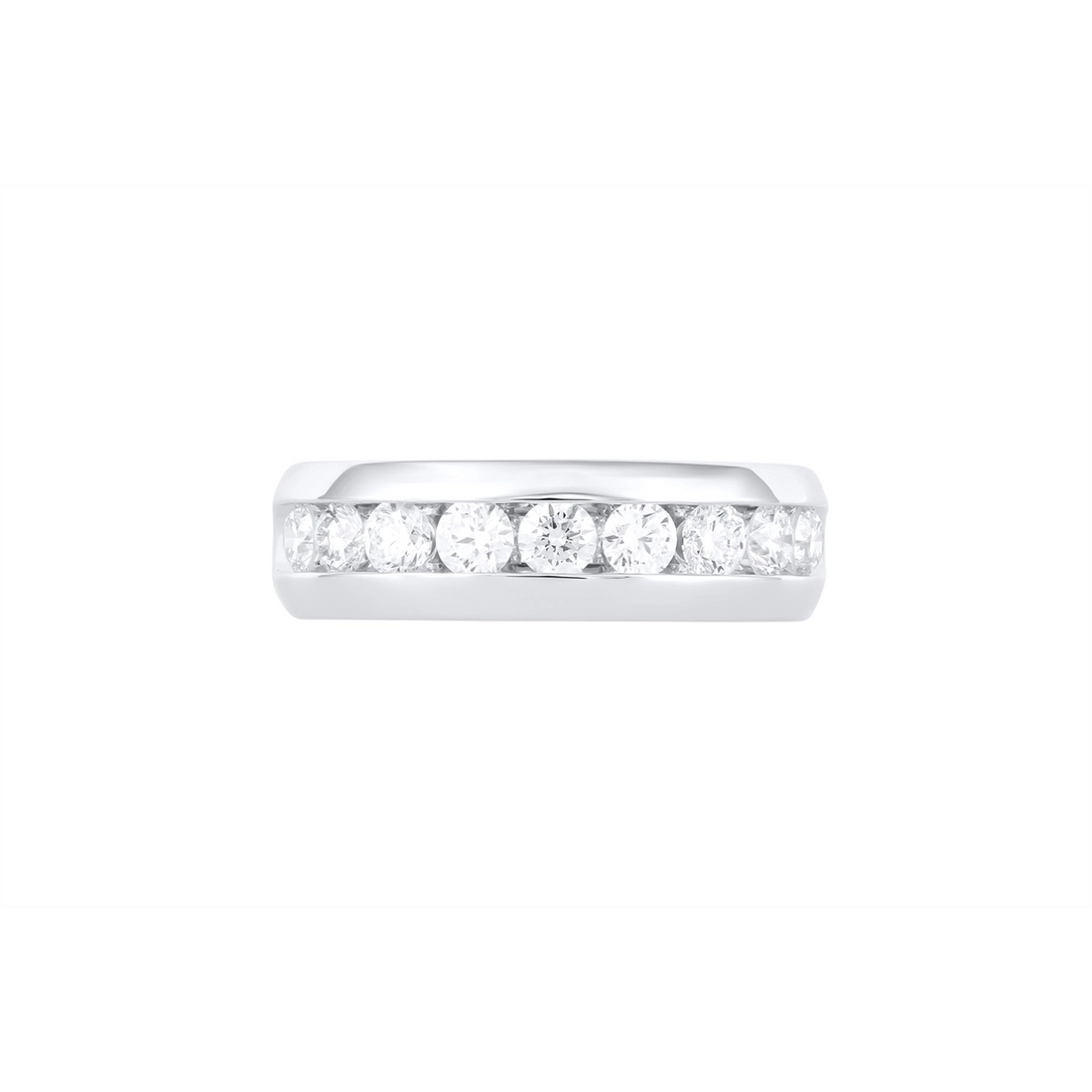 Mens Bands Wedding Rings in Platinum/Palladium containing Diamond 466727