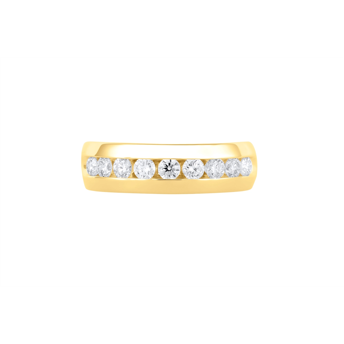 Mens Bands Wedding Rings in Yellow Gold containing Diamond 466728