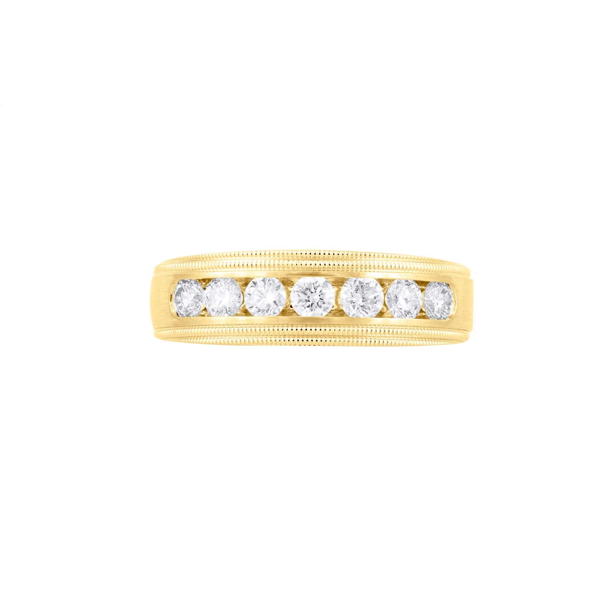 Mens Bands Wedding Rings in Yellow Gold containing Diamond 466730