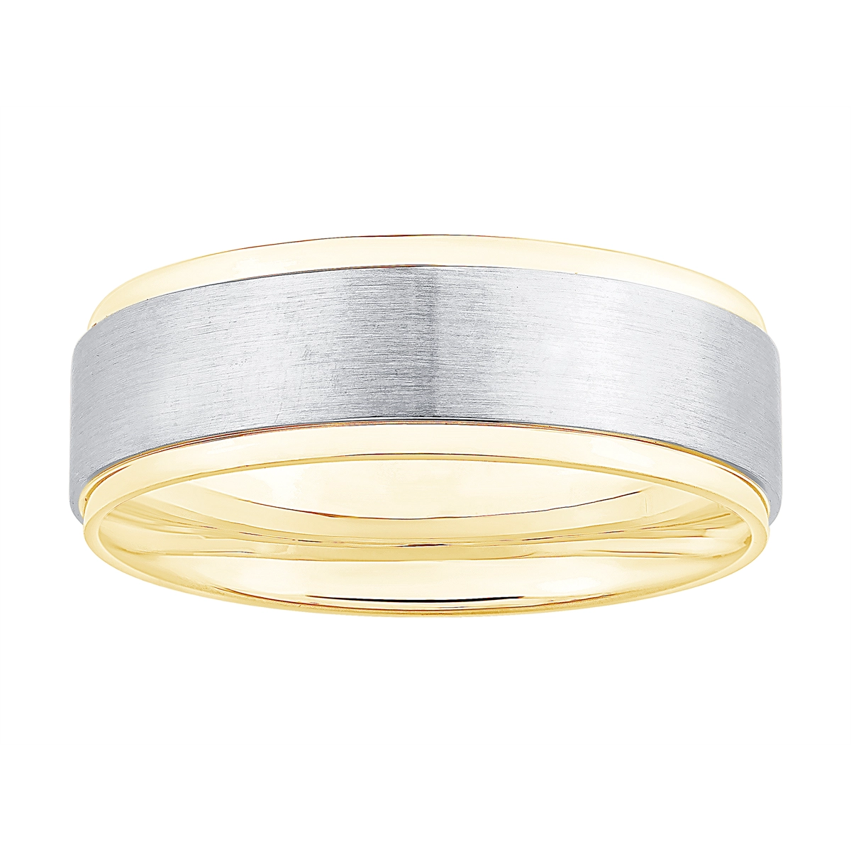 Mens Bands Wedding Rings in Mixed Metals 466733