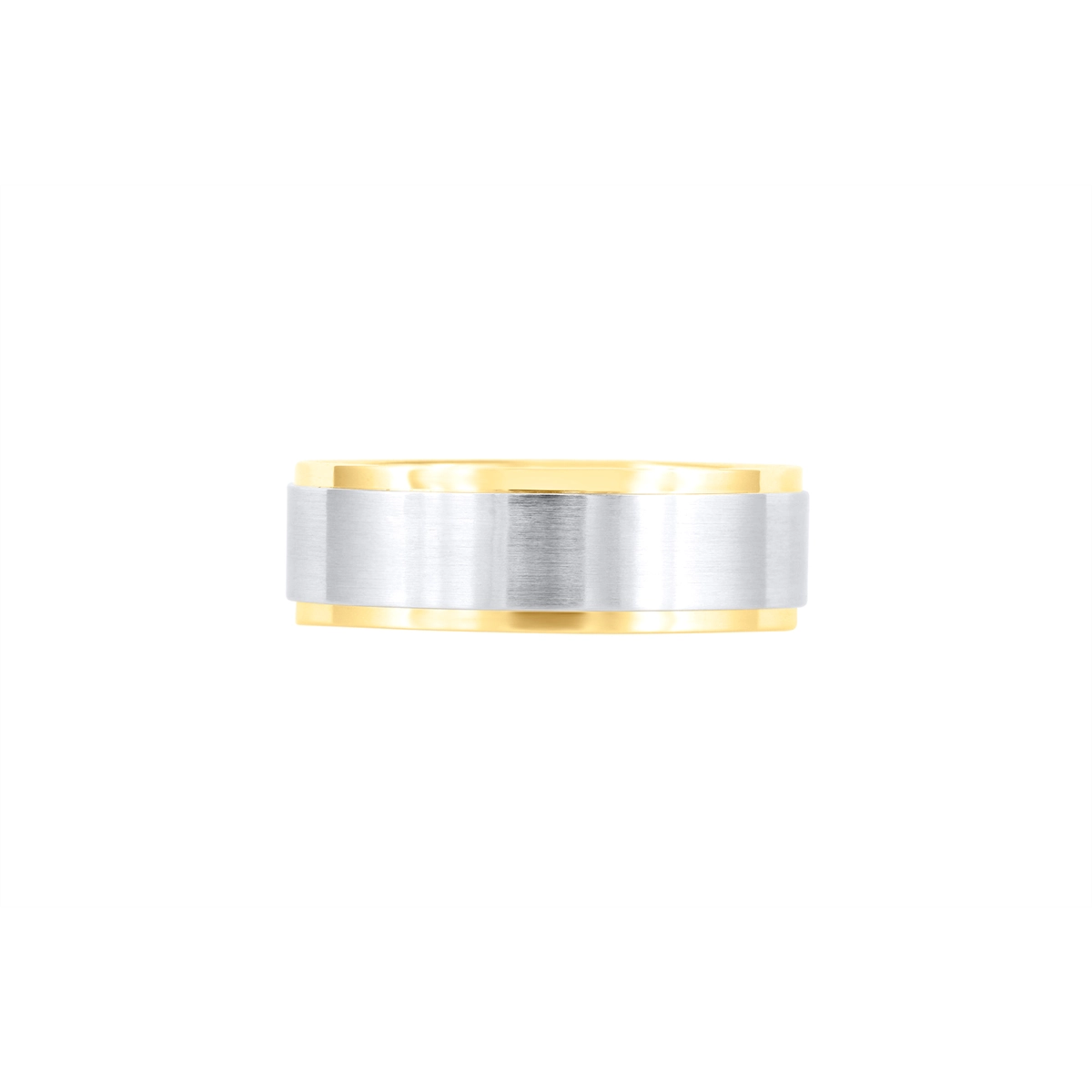 Mens Bands Wedding Rings in Mixed Metals 466733