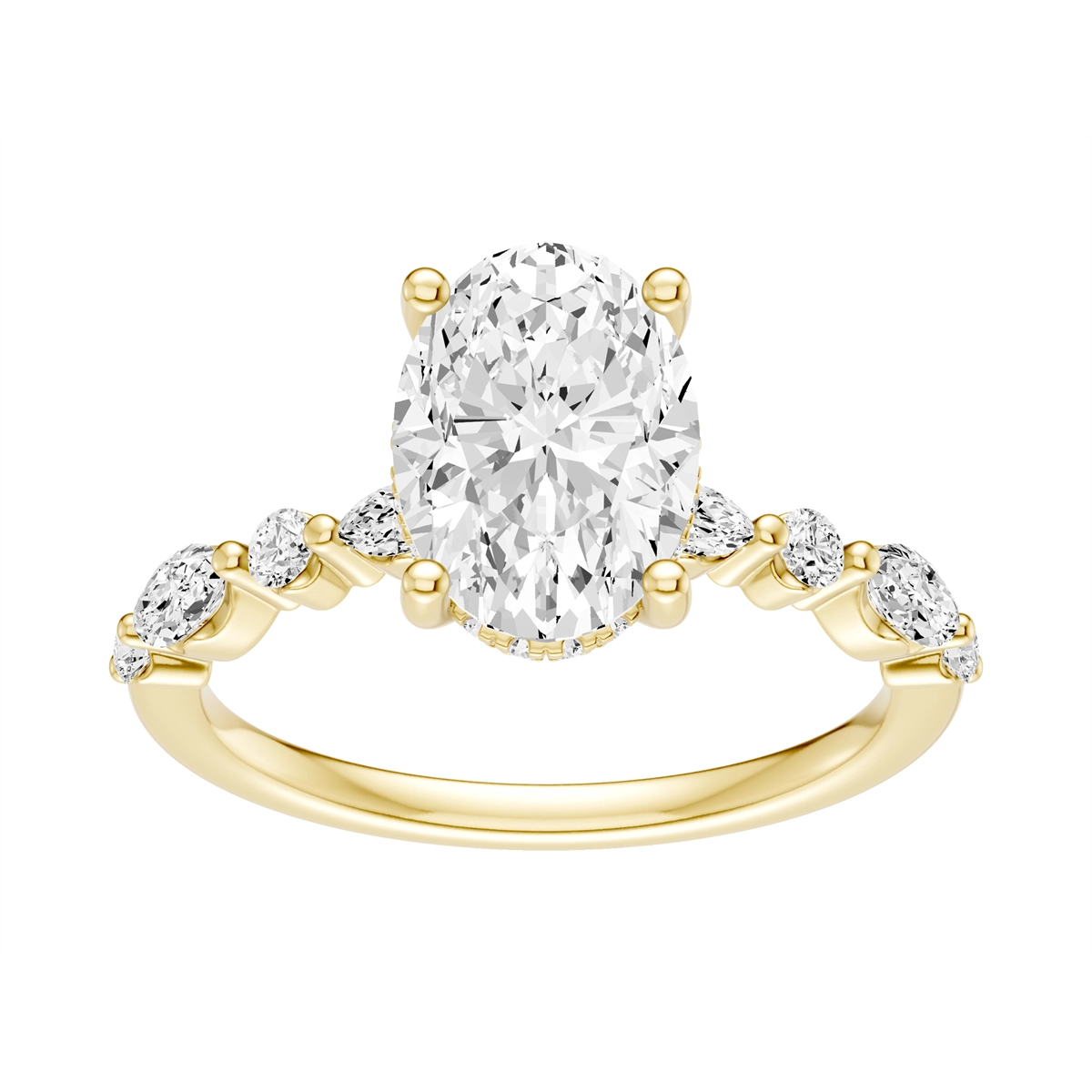 Engagement Collections Engagement Rings in Yellow Gold containing Diamond 466760