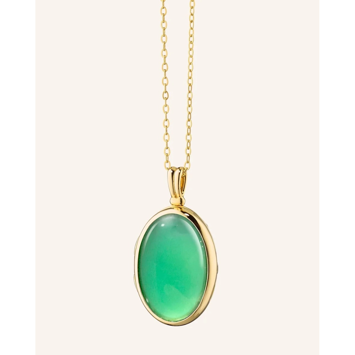 Monica Rich Kosann Necklaces in Yellow Gold containing Mother of pearl, Other, Multi-gemstone 43228-Green