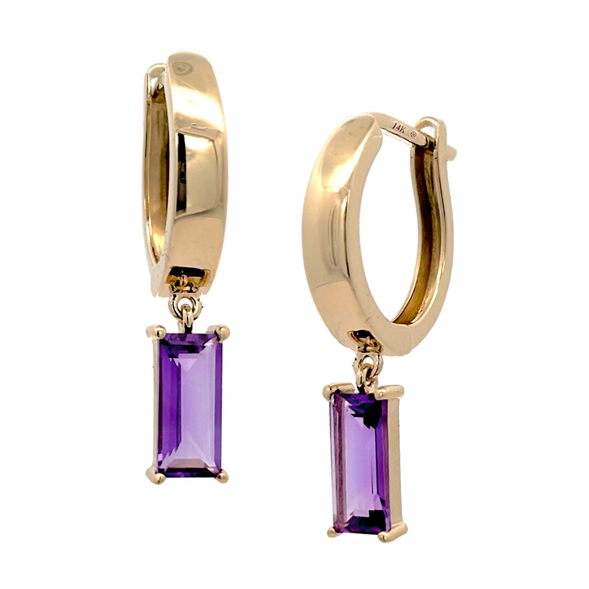 Earrings Earrings in Yellow Gold containing Amethyst 466828
