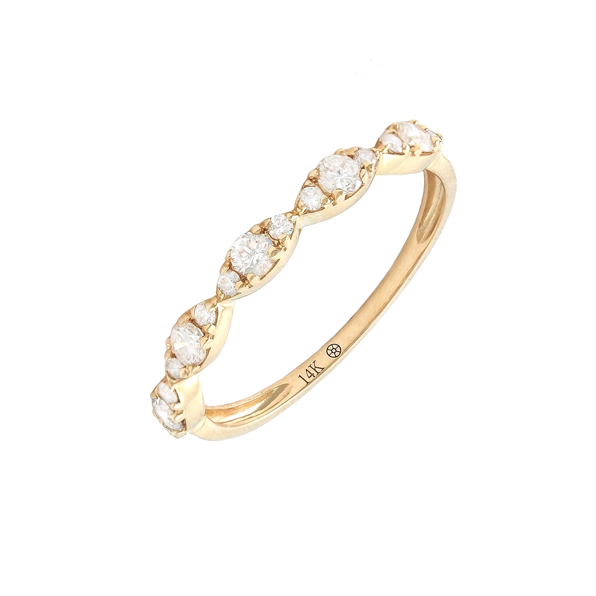 Wedding Bands Wedding Rings in Yellow Gold containing Diamond 466842