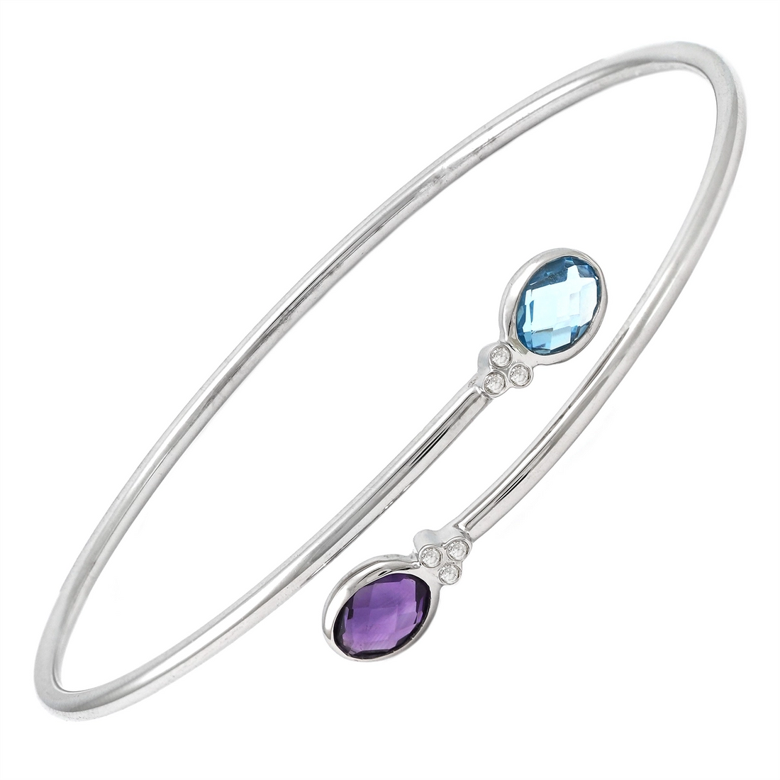 Bracelets Bracelets in Silver containing Amethyst, Blue topaz , Multi-gemstone, Diamond 466854