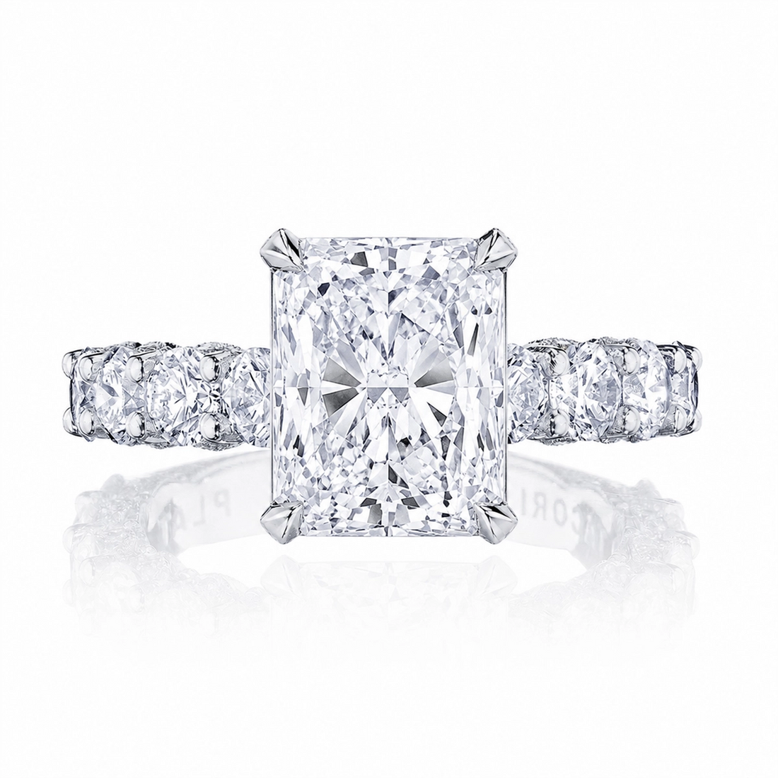 Tacori Engagement Rings in Platinum/Palladium containing Diamond HT 2664 RAD 11X8