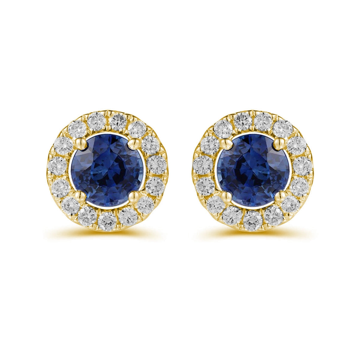 Earrings Earrings in Yellow Gold containing Multi-gemstone, Diamond, Sapphire 466970