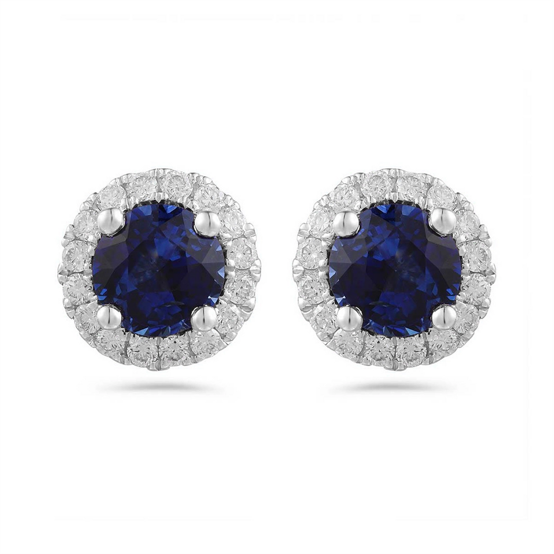 Earrings Earrings in White Gold containing Multi-gemstone, Diamond, Sapphire 466971