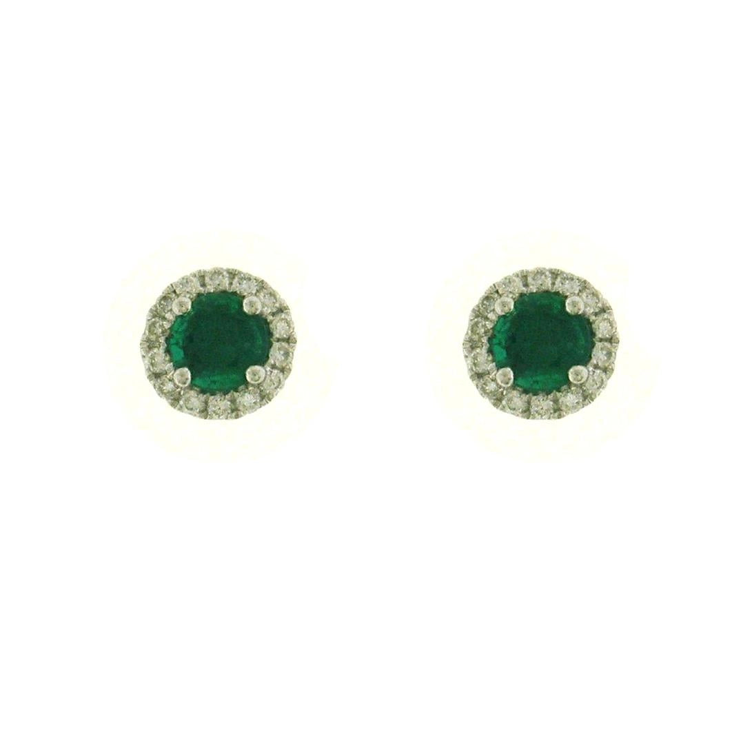 Earrings Earrings in White Gold containing Multi-gemstone, Diamond, Emerald 466972