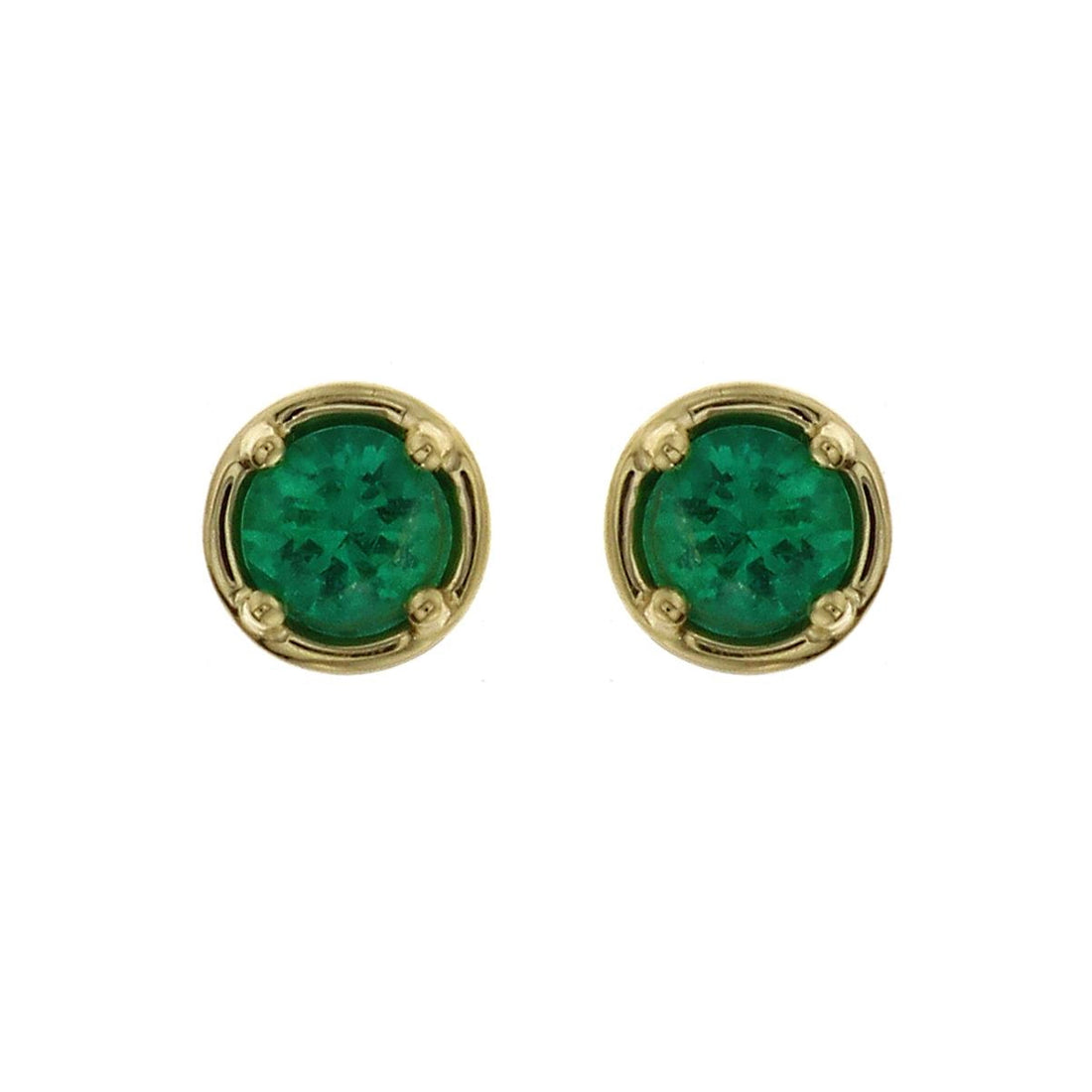 Earrings Earrings in Yellow Gold containing Emerald 466975
