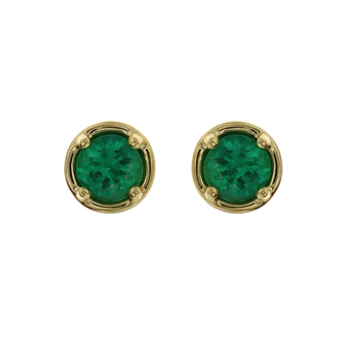 Earrings Earrings in Yellow Gold containing Emerald 466975