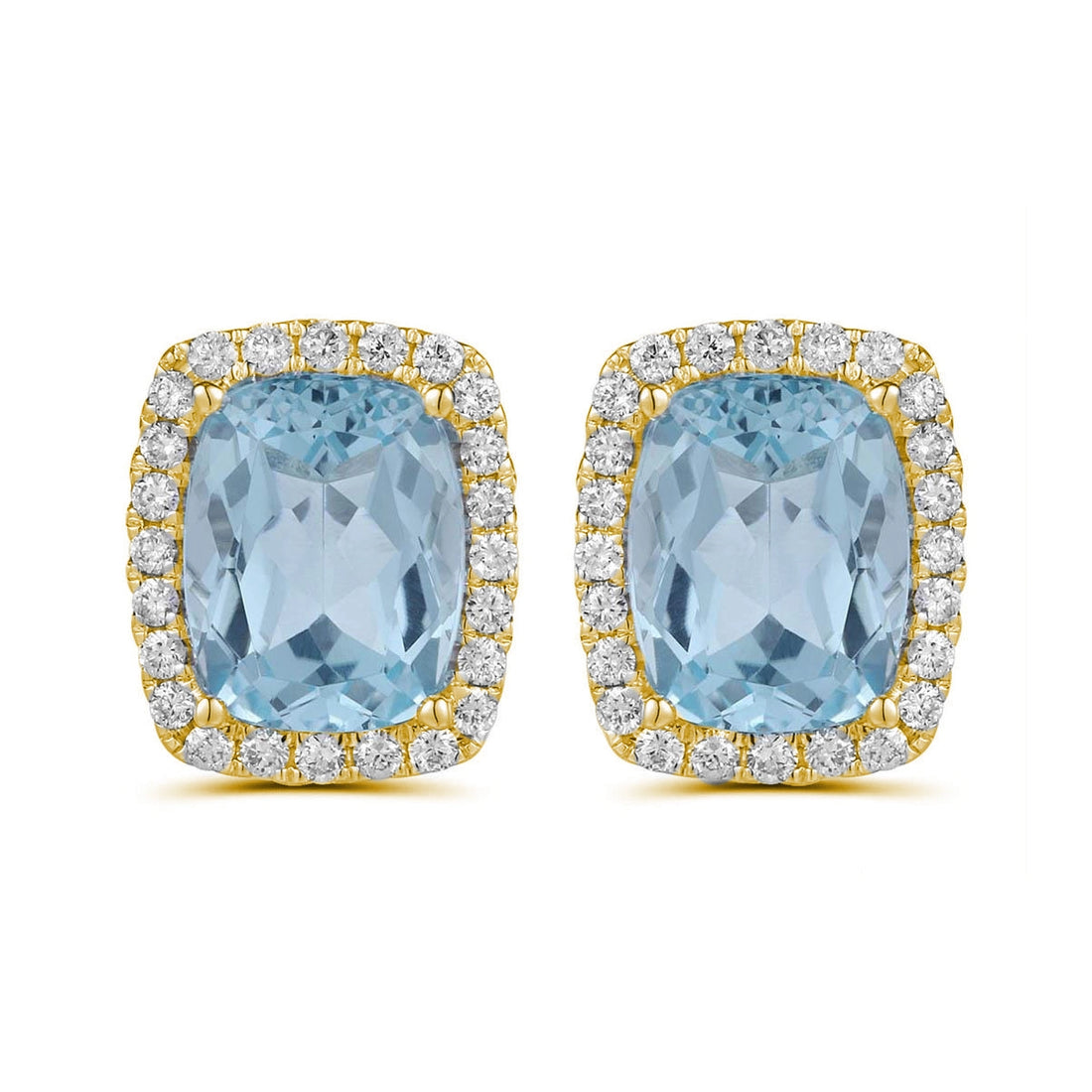 Earrings Earrings in Yellow Gold containing Blue topaz , Multi-gemstone, Diamond 466977