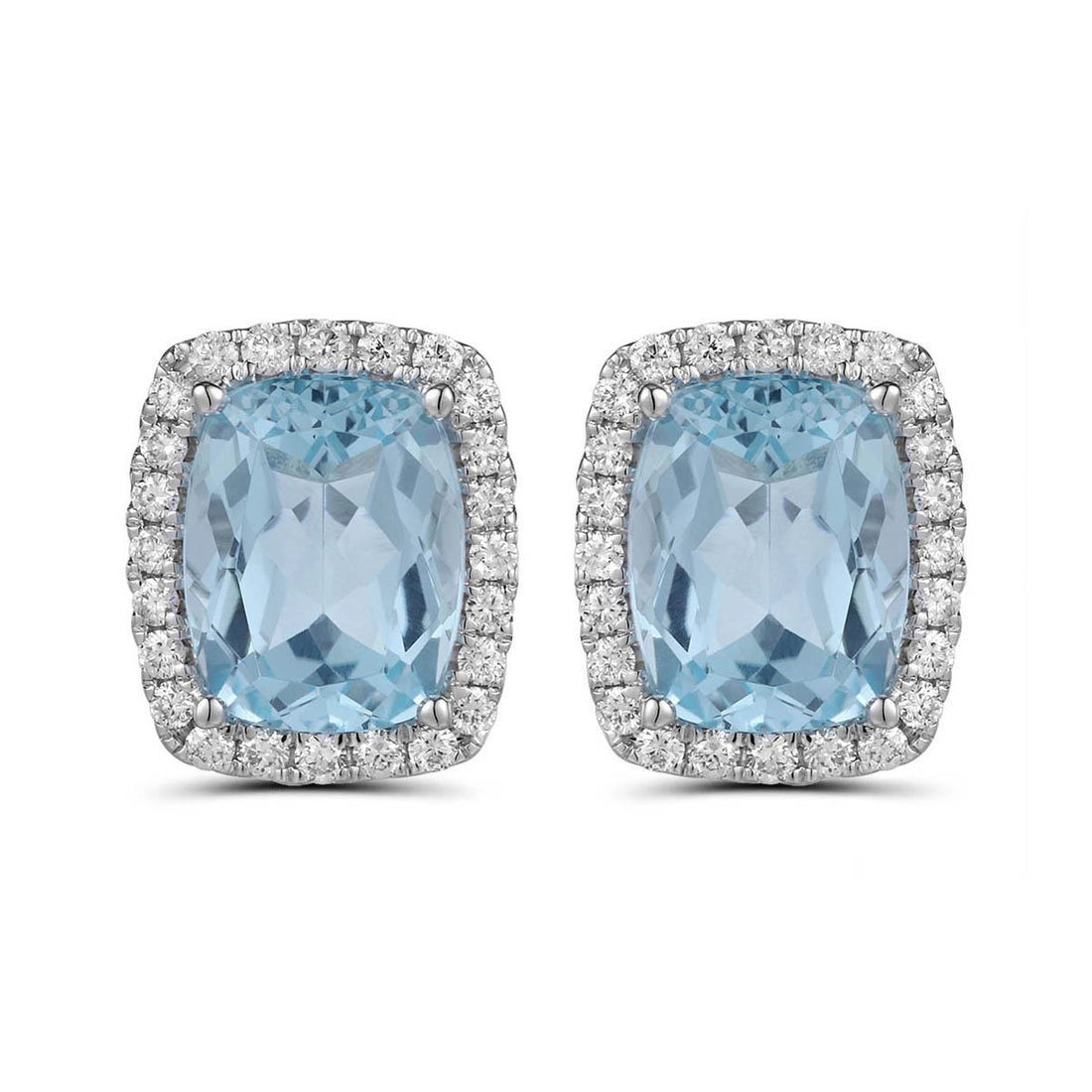 Earrings Earrings in White Gold containing Blue topaz , Multi-gemstone, Diamond 466978