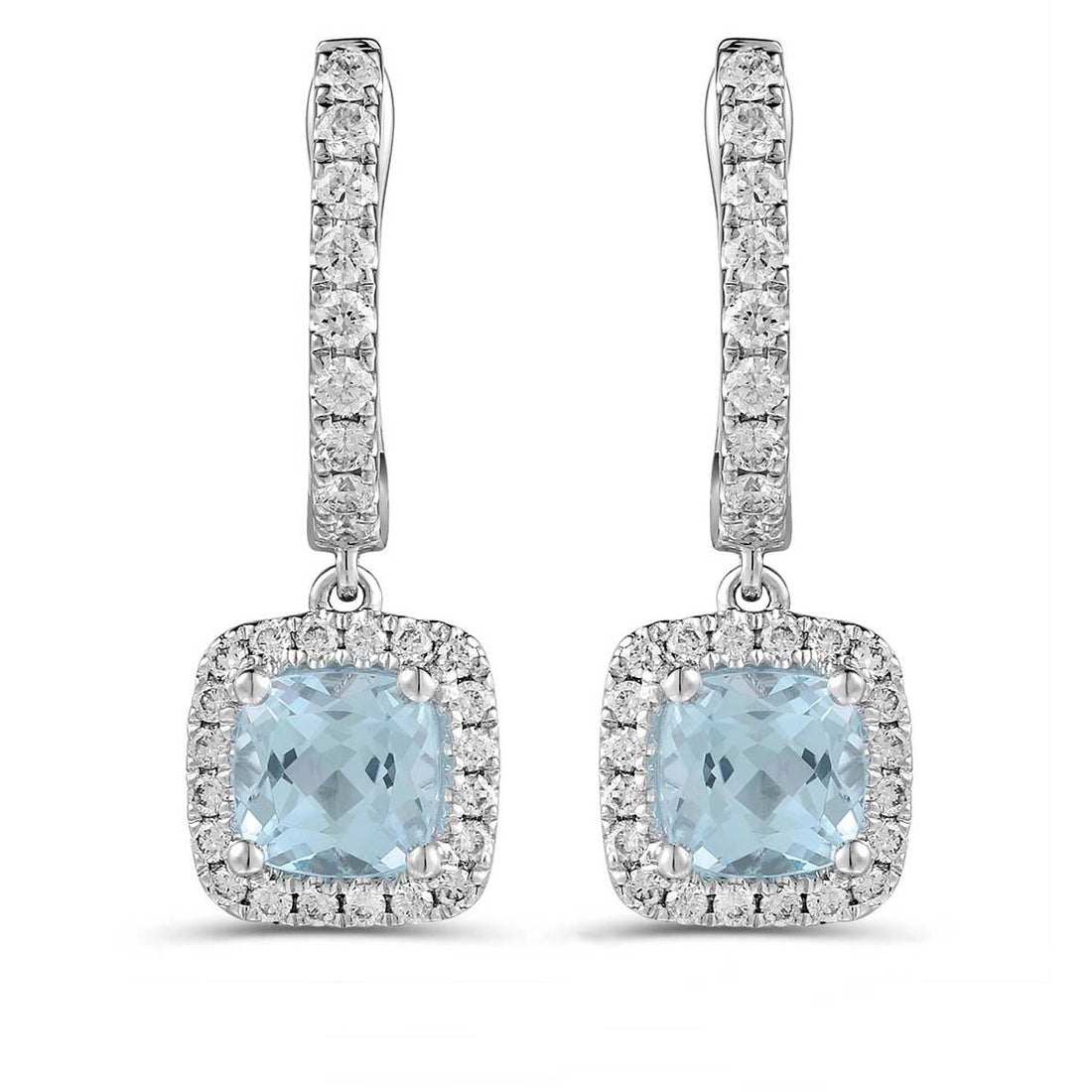 Earrings Earrings in White Gold containing Blue topaz , Multi-gemstone, Diamond 466980