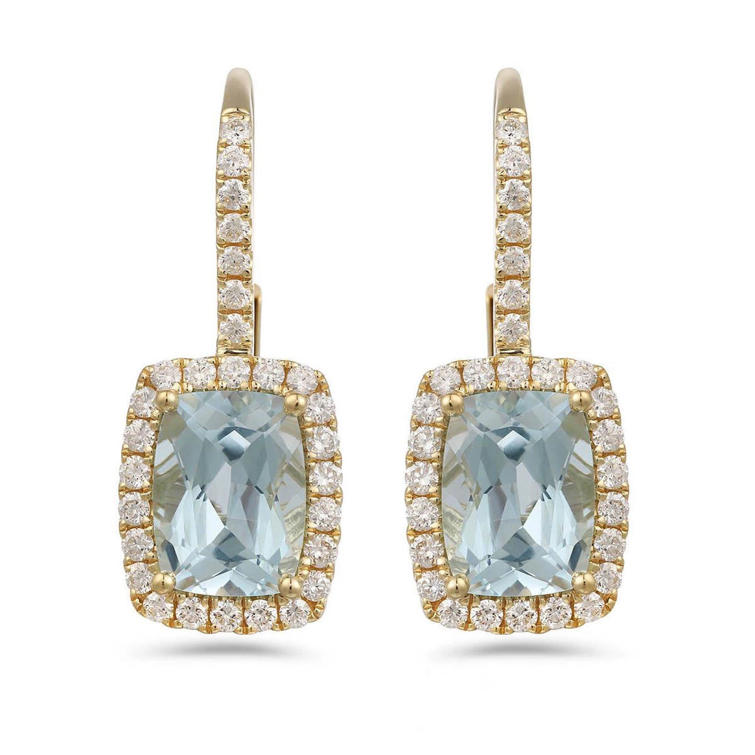 Earrings Earrings in Yellow Gold containing Blue topaz , Multi-gemstone, Diamond 466981