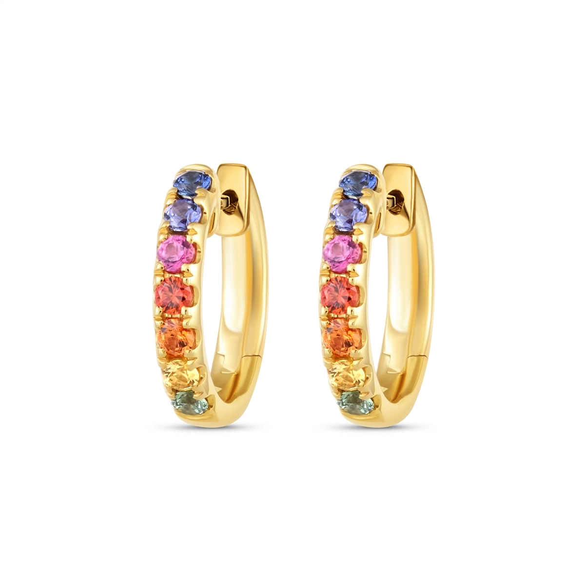Earrings Earrings in Yellow Gold containing Other, Multi-gemstone, Sapphire 466991