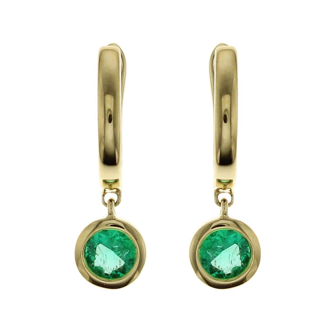 Earrings Earrings in Yellow Gold containing Emerald 466993