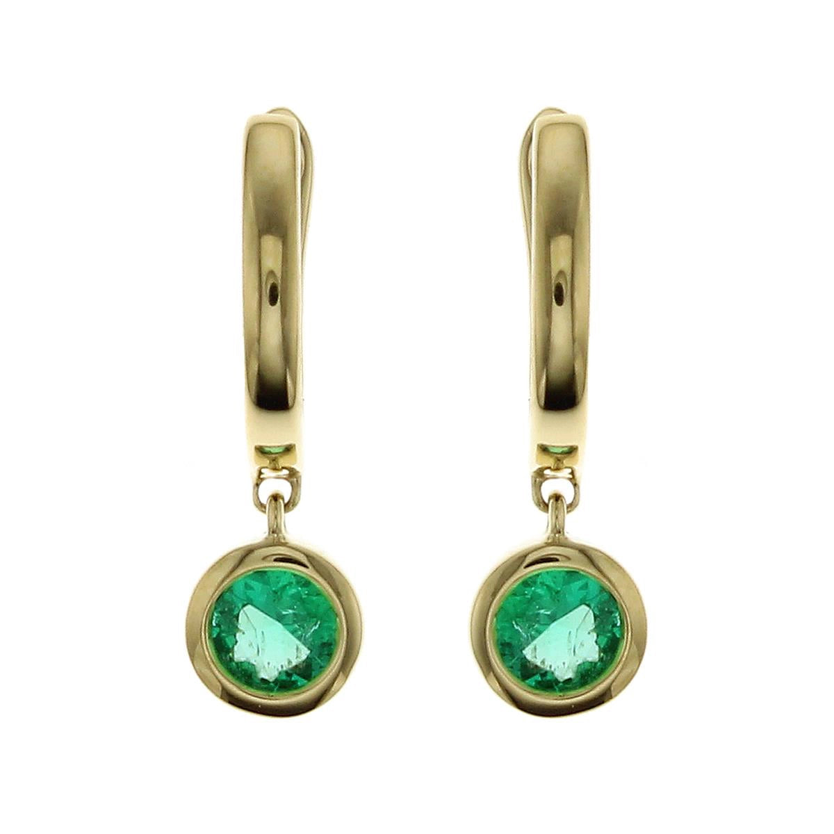 Earrings Earrings in Yellow Gold containing Emerald 466993