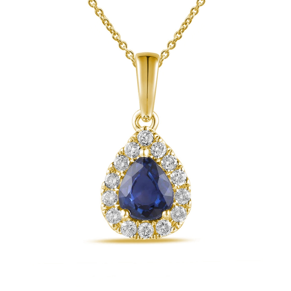 Pendants Pendants in Yellow Gold containing Multi-gemstone, Diamond, Sapphire 467002