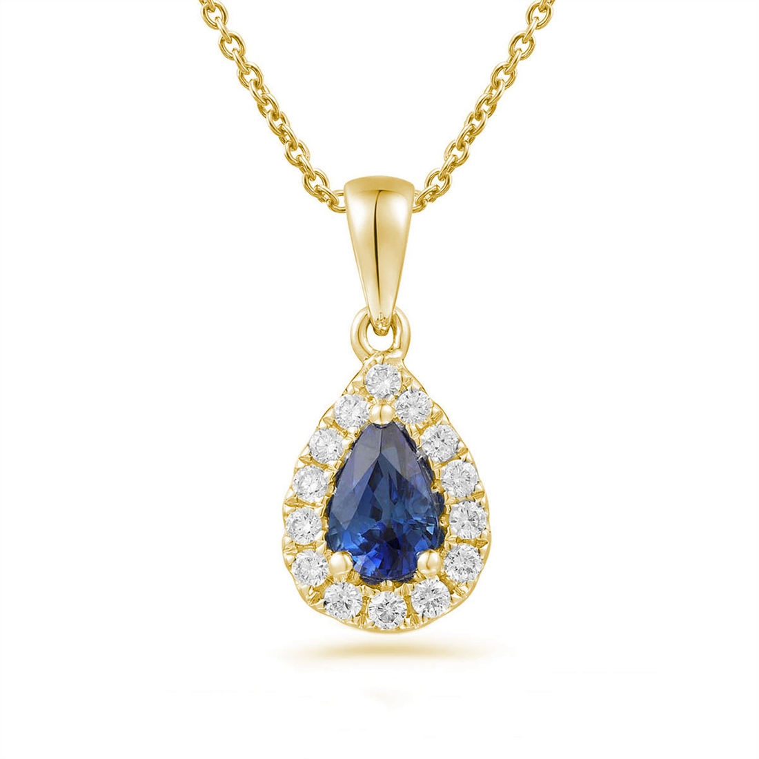 Pendants Pendants in Yellow Gold containing Multi-gemstone, Diamond, Sapphire 467003