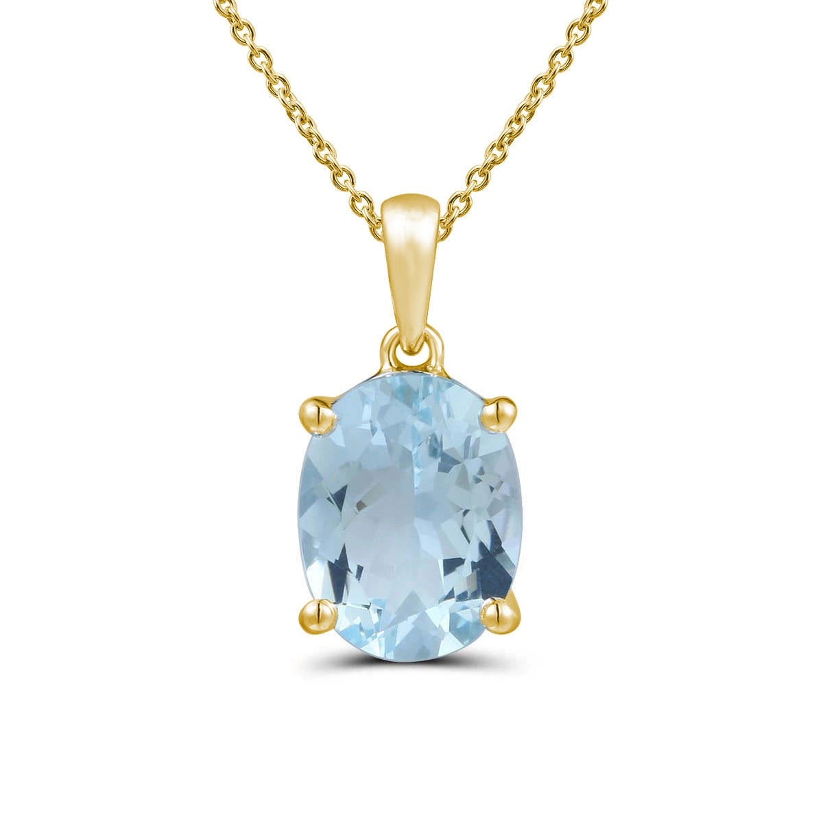 Pendants Pendants in Yellow Gold containing Aquamarine 467008
