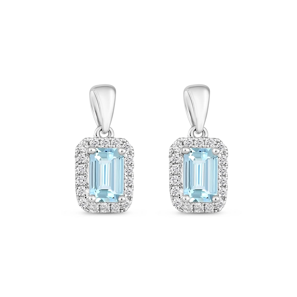 Pendants Pendants in White Gold containing Aquamarine, Multi-gemstone, Diamond 467010