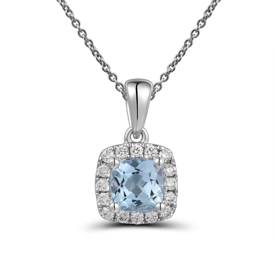 Pendants Pendants in White Gold containing Blue topaz , Multi-gemstone, Diamond 467011
