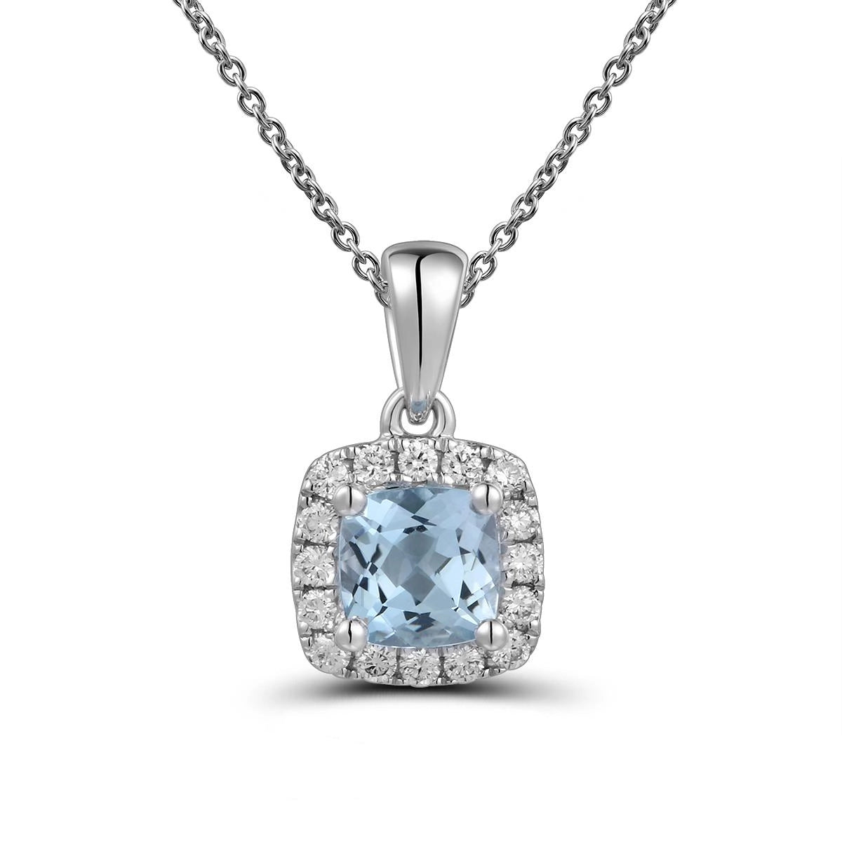 Pendants Pendants in White Gold containing Blue topaz , Multi-gemstone, Diamond 467011