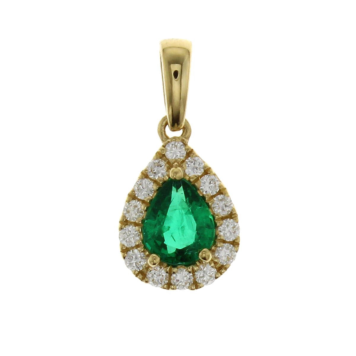 Pendants Pendants in Yellow Gold containing Multi-gemstone, Diamond, Emerald 467012
