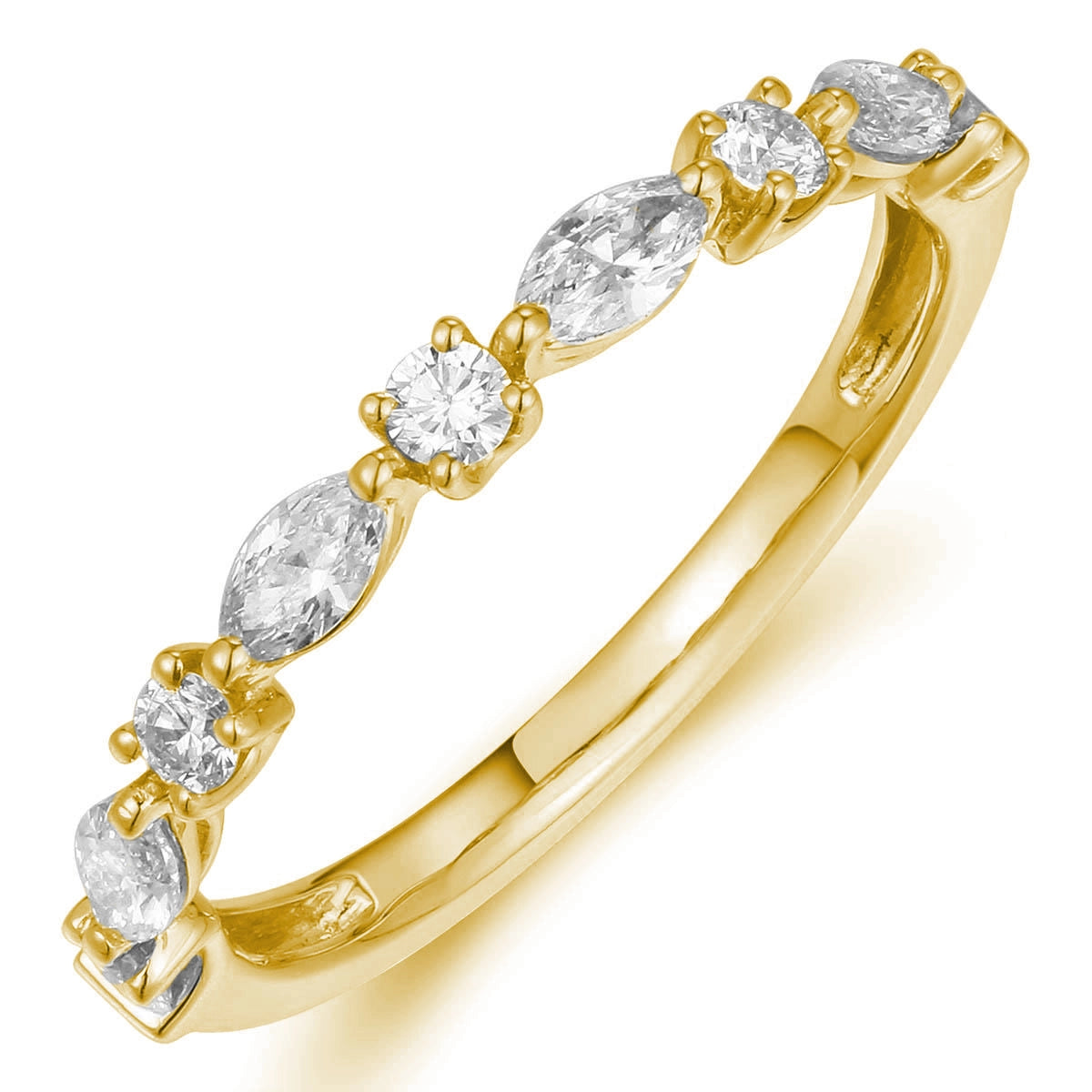 Wedding Bands Wedding Rings in Yellow Gold containing Diamond 467021
