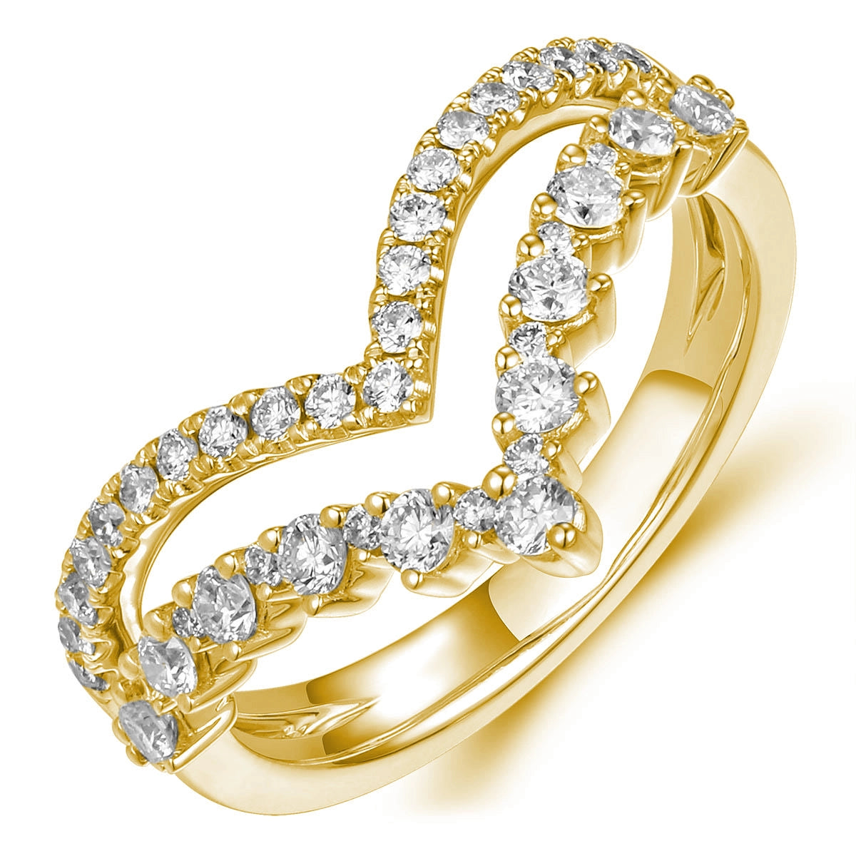 Wedding Bands Wedding Rings in Yellow Gold containing Diamond 467037
