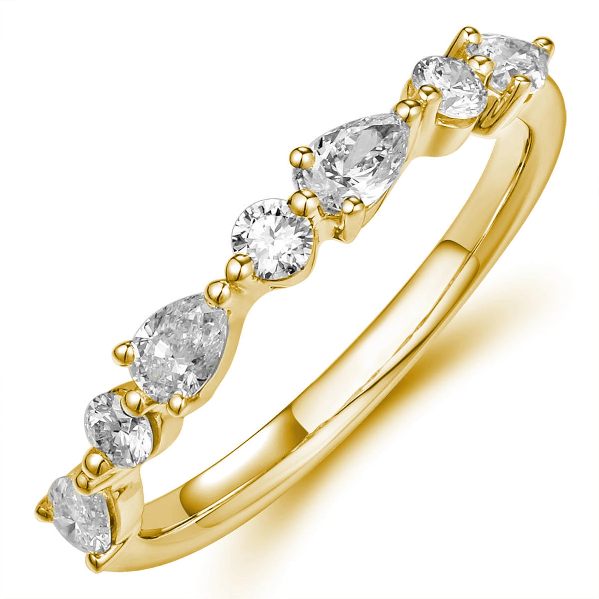 Wedding Bands Wedding Rings in Yellow Gold containing Diamond 467048