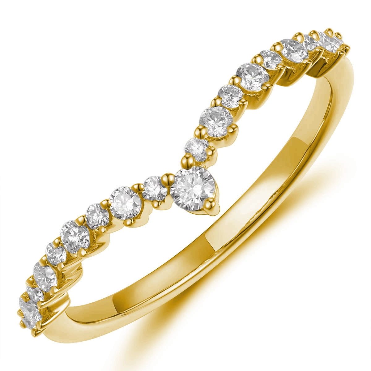 Wedding Bands Wedding Rings in Yellow Gold containing Diamond 467054