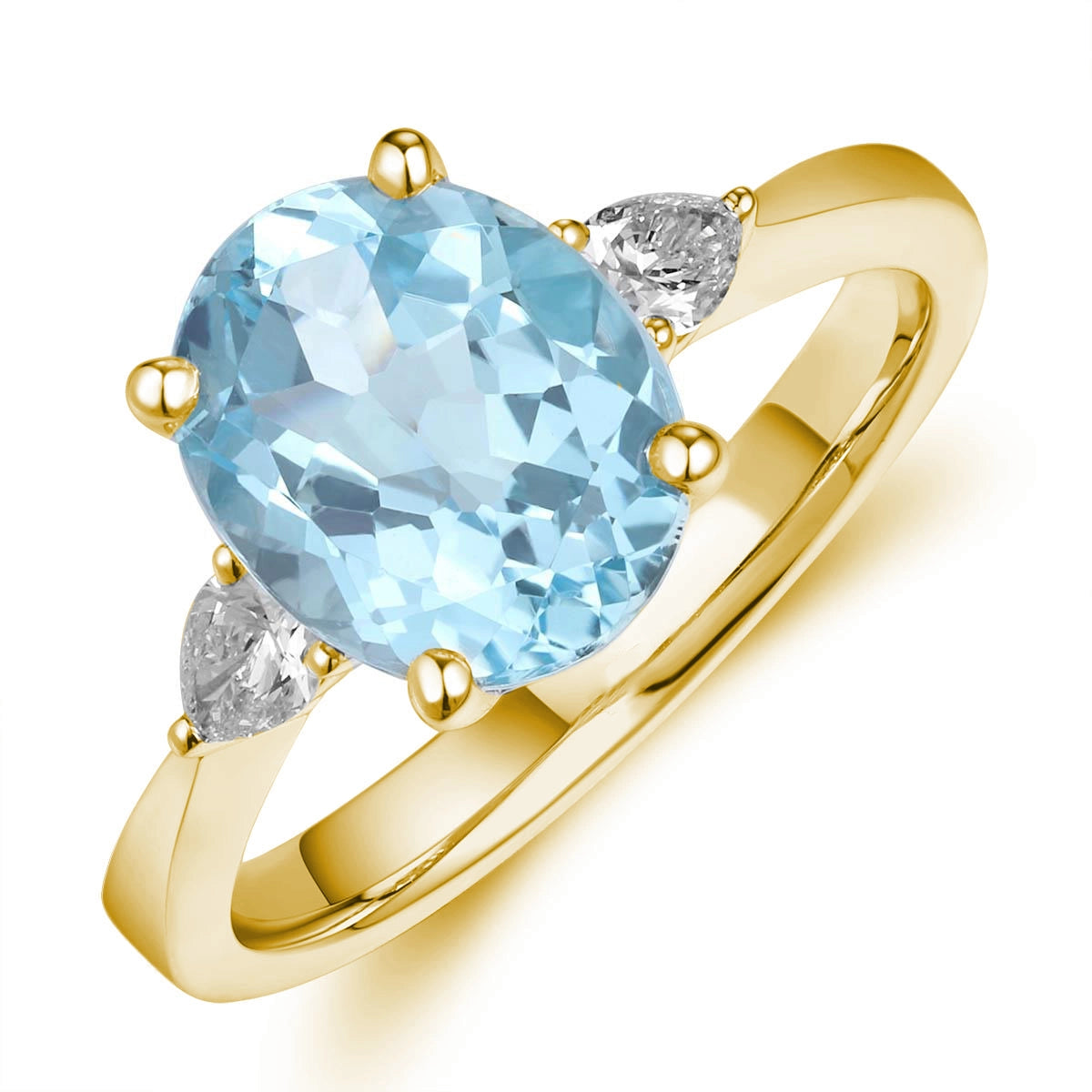 Rings Rings in Yellow Gold containing Blue topaz , Multi-gemstone, Diamond 467064