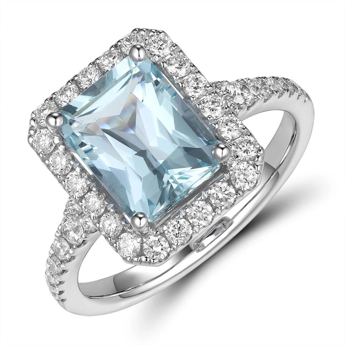 Rings Rings in White Gold containing Aquamarine, Multi-gemstone, Diamond 467073