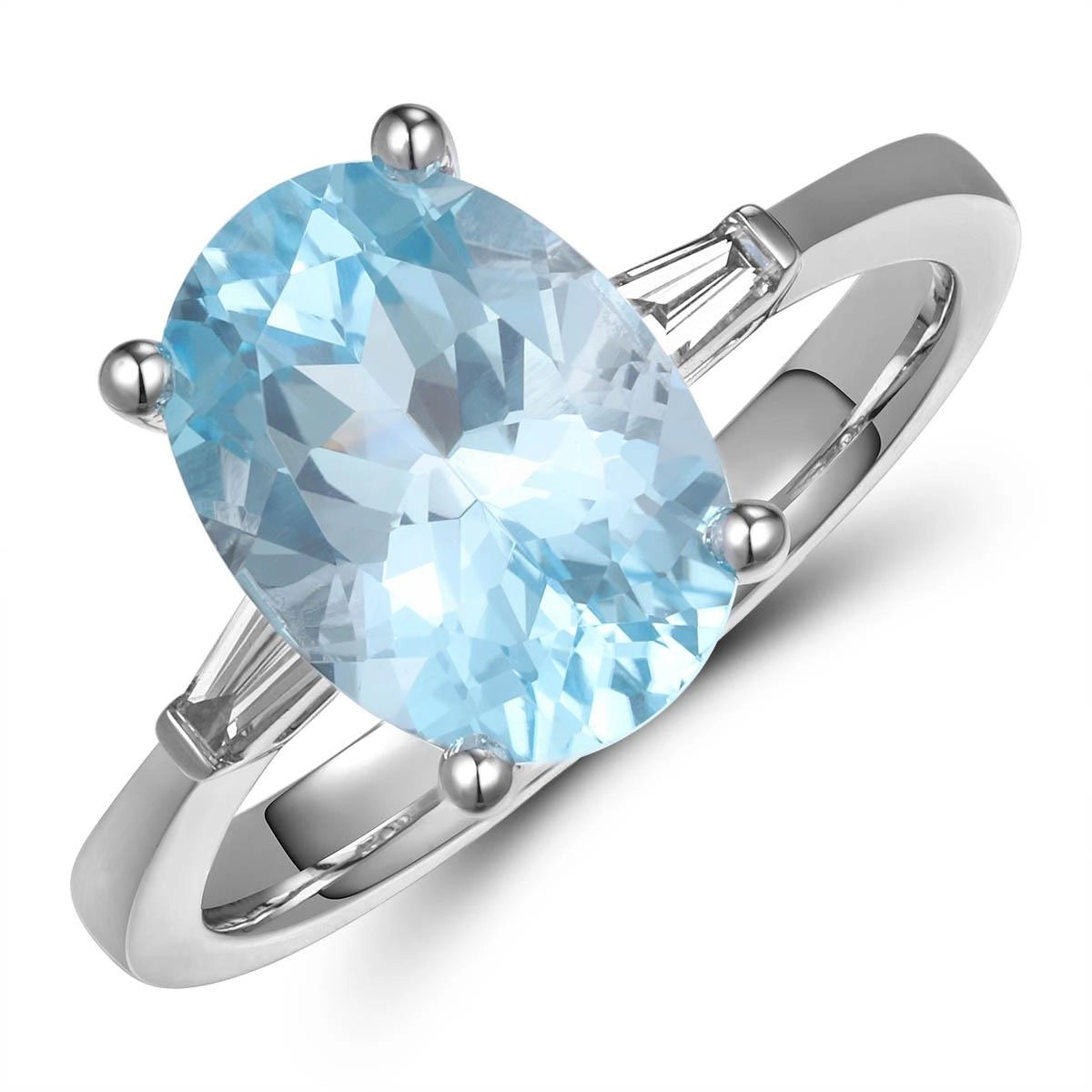 Rings Rings in White Gold containing Blue topaz , Multi-gemstone, Diamond 467074