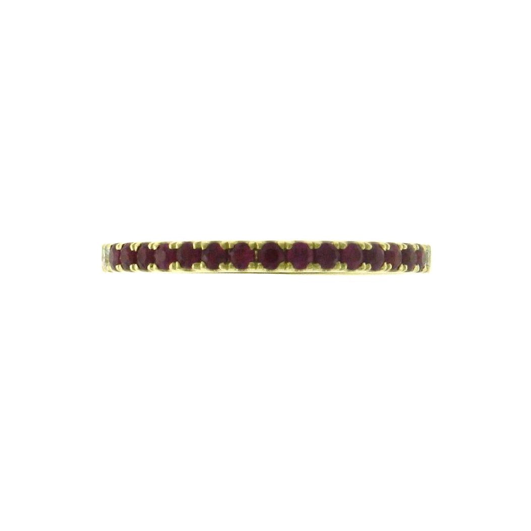 Wedding Bands Wedding Rings in Yellow Gold containing Multi-gemstone, Diamond, Ruby 467077