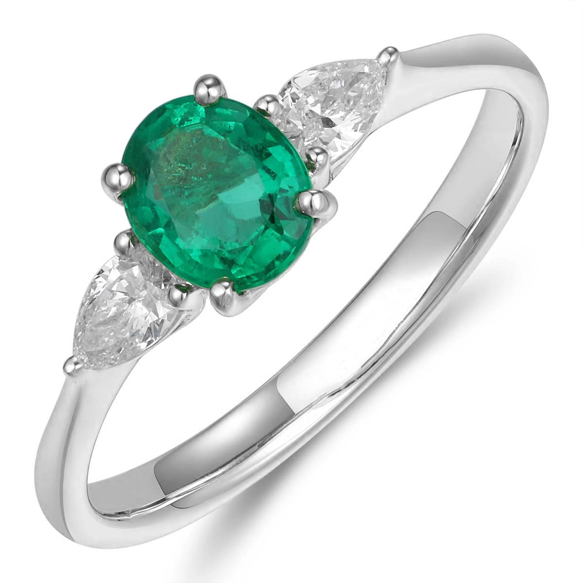 Rings Rings in White Gold containing Multi-gemstone, Diamond, Emerald 467085