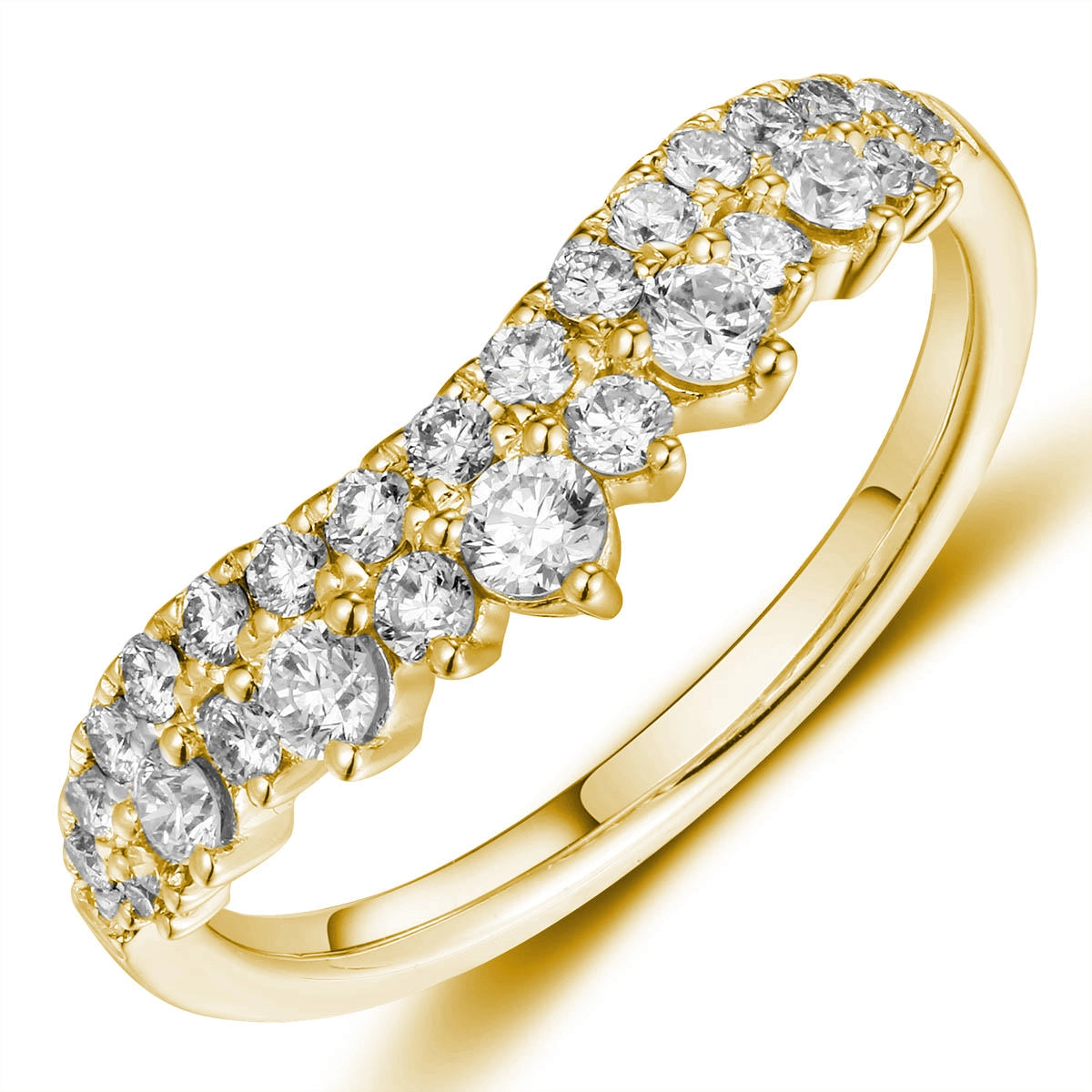 Wedding Bands Wedding Rings in Yellow Gold containing Diamond 467095