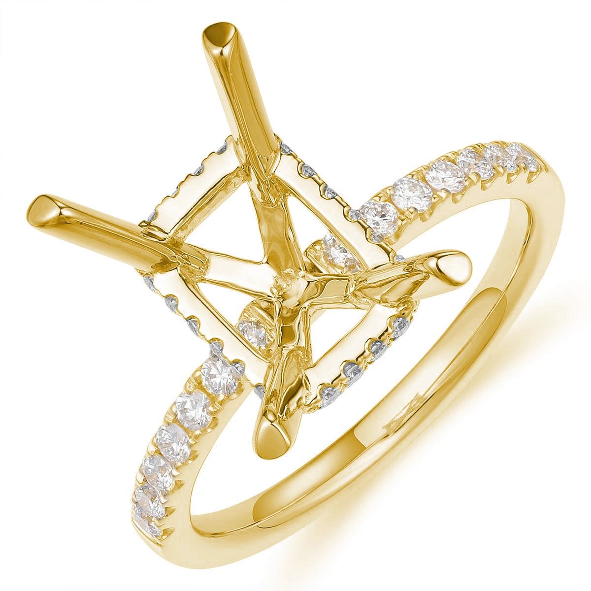 Engagement Collections Engagement Rings in Yellow Gold containing Diamond 467117