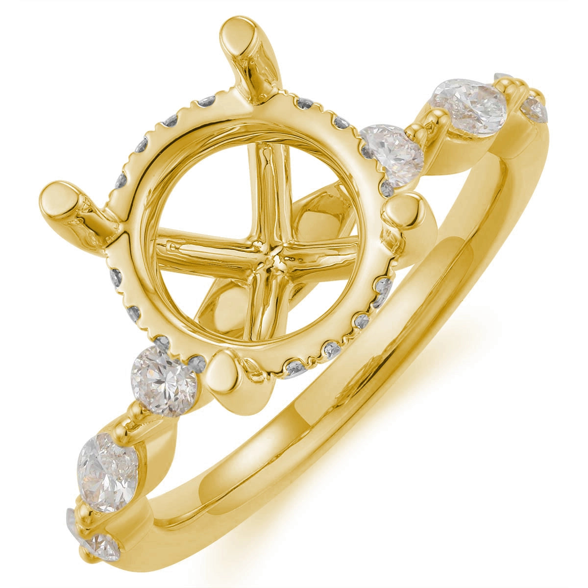 Engagement Collections Engagement Rings in Yellow Gold containing Diamond 467120