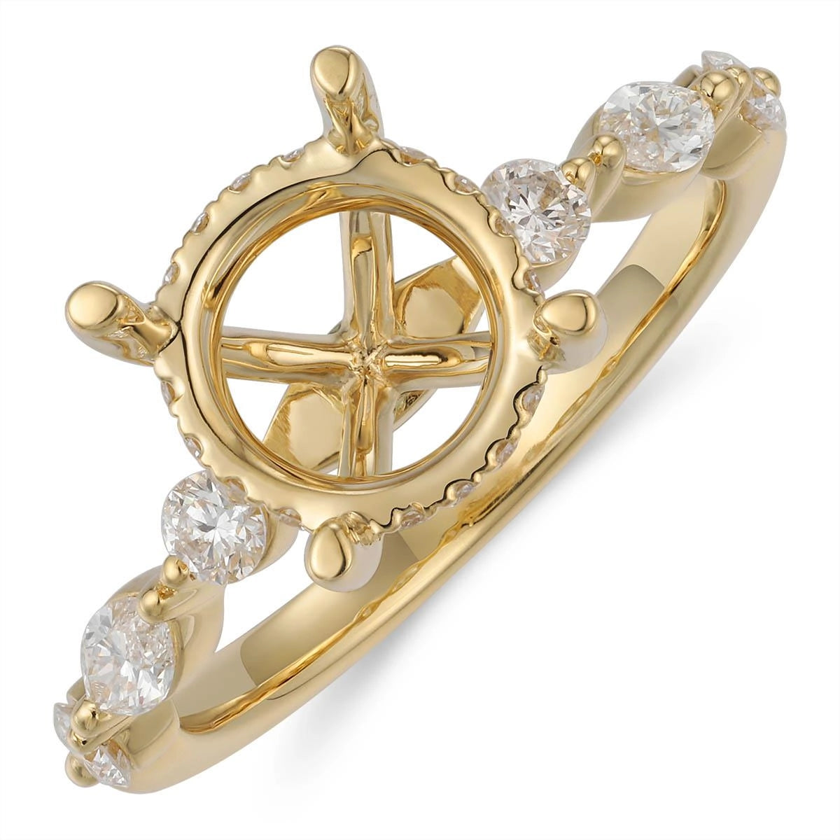 Engagement Collections Engagement Rings in Yellow Gold containing Diamond 467123